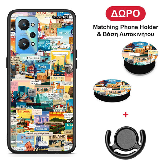 Live To Travel - Realme GT Neo 2 θήκη + Δώρο Phone Holder & Βάση Αυτοκινήτου