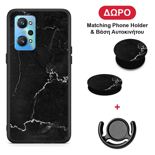 Marble Black - Realme GT Neo 2 θήκη + Δώρο Phone Holder & Βάση Αυτοκινήτου
