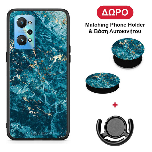 Marble Blue - Realme GT Neo 2 θήκη + Δώρο Phone Holder & Βάση Αυτοκινήτου