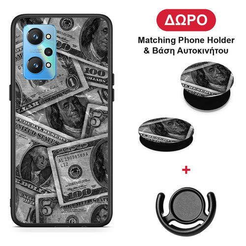 Money Dollars - Realme GT Neo 2 θήκη + Δώρο Phone Holder & Βάση Αυτοκινήτου