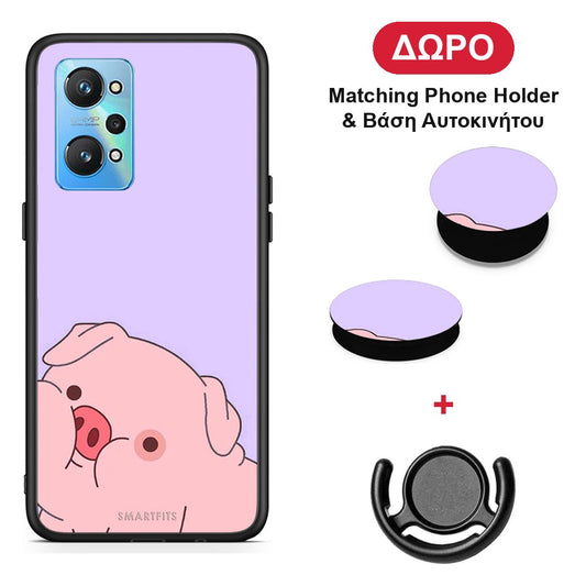 Pig Love 2 - Realme GT Neo 2 θήκη + Δώρο Phone Holder & Βάση Αυτοκινήτου