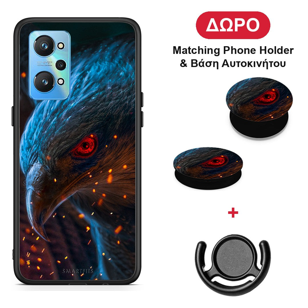 PopArt Eagle - Realme GT Neo 2 θήκη + Δώρο Phone Holder & Βάση Αυτοκινήτου
