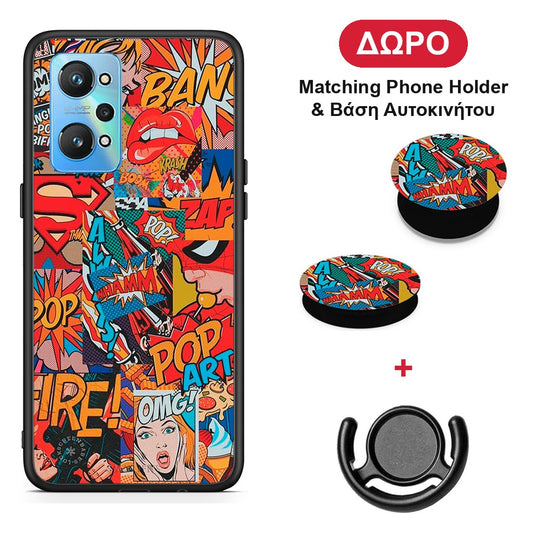 PopArt OMG - Realme GT Neo 2 θήκη + Δώρο Phone Holder & Βάση Αυτοκινήτου