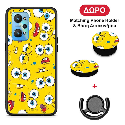 PopArt Sponge - Realme GT Neo 2 θήκη + Δώρο Phone Holder & Βάση Αυτοκινήτου