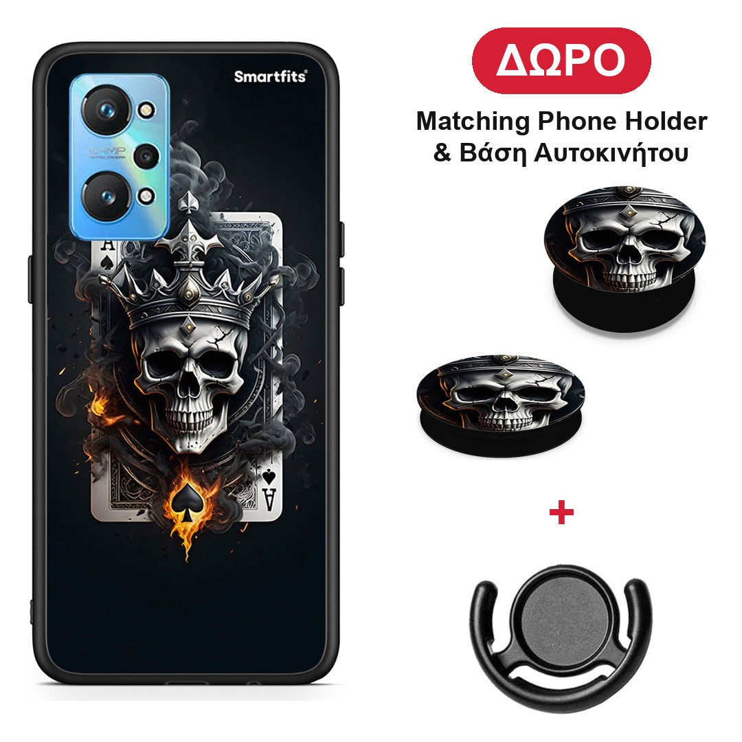 Skull King Ace - Realme GT Neo 2 θήκη + Δώρο Phone Holder & Βάση Αυτοκινήτου
