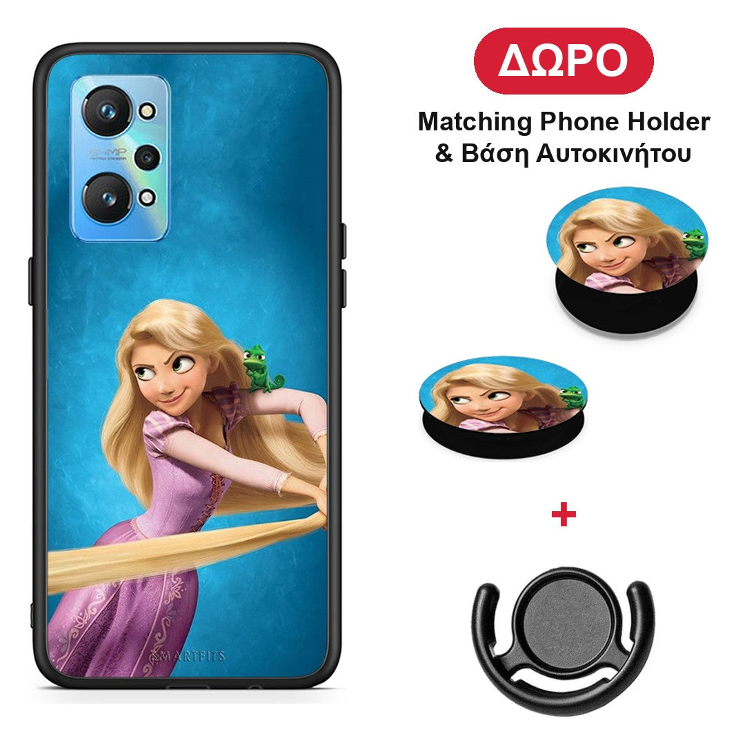 Tangled 2 - Realme GT Neo 2 θήκη + Δώρο Phone Holder & Βάση Αυτοκινήτου