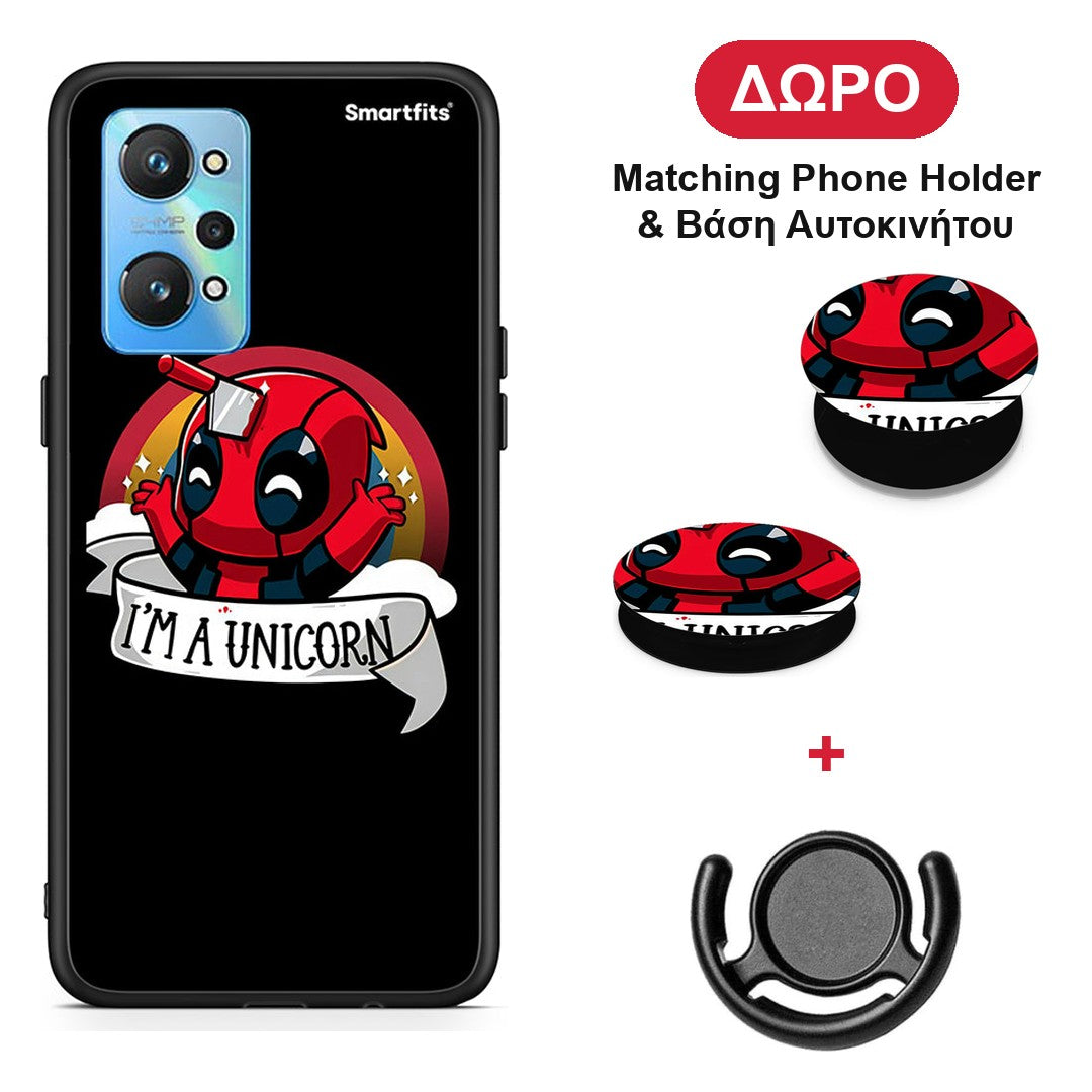 Unicorn Deadpool - Realme GT Neo 2 θήκη + Δώρο Phone Holder & Βάση Αυτοκινήτου