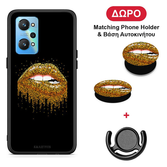 Valentine Golden - Realme GT Neo 2 θήκη + Δώρο Phone Holder & Βάση Αυτοκινήτου