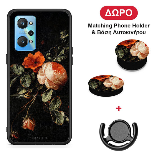 Vintage Roses - Realme GT Neo 2 θήκη + Δώρο Phone Holder & Βάση Αυτοκινήτου