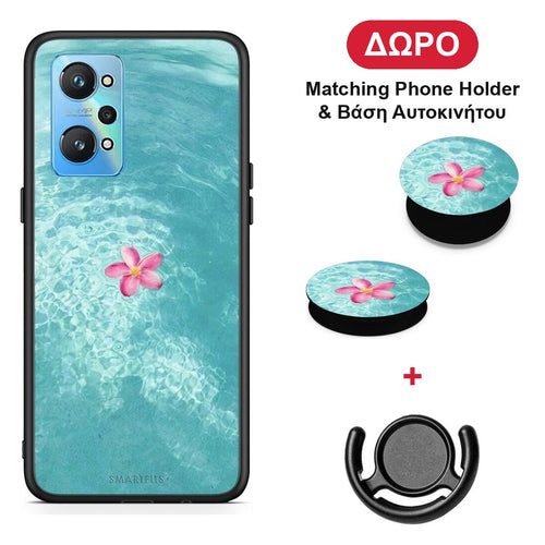 Water Flower - Realme GT Neo 2 θήκη + Δώρο Phone Holder & Βάση Αυτοκινήτου