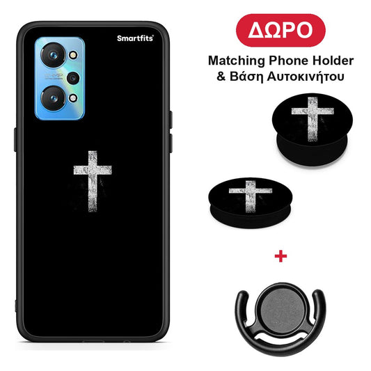 White Cross - Realme GT Neo 2 θήκη + Δώρο Phone Holder & Βάση Αυτοκινήτου