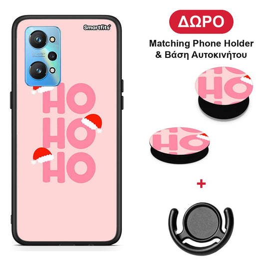 Xmas Ho Ho Ho - Realme GT Neo 2 θήκη + Δώρο Phone Holder & Βάση Αυτοκινήτου