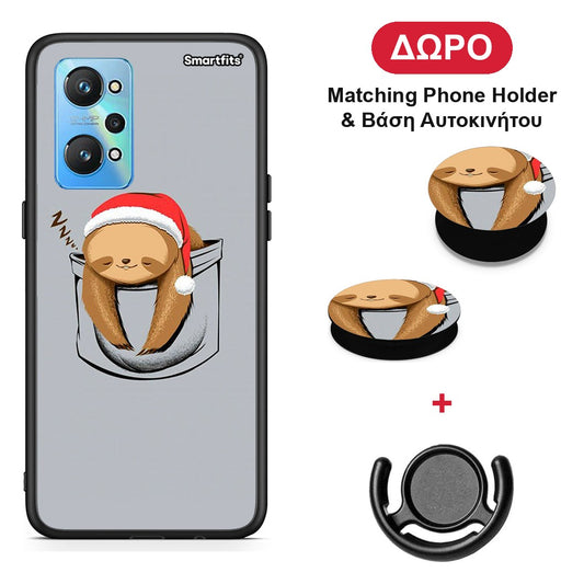 Xmas Zzzz - Realme GT Neo 2 θήκη + Δώρο Phone Holder & Βάση Αυτοκινήτου