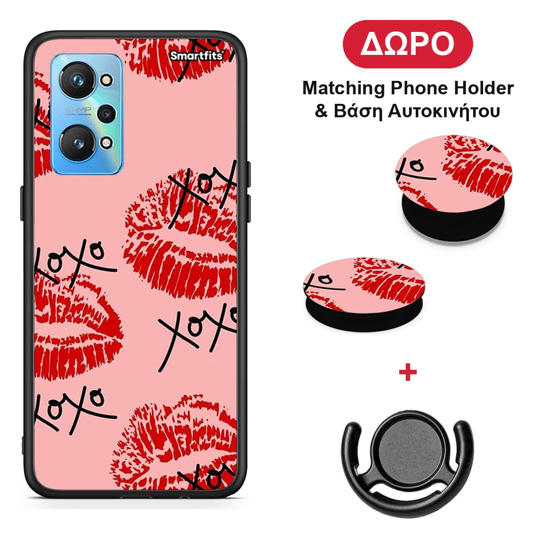 XOXO Lips - Realme GT Neo 2 θήκη + Δώρο Phone Holder & Βάση Αυτοκινήτου