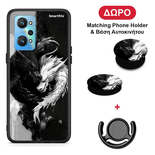 Yin Yang - Realme GT Neo 2 θήκη + Δώρο Phone Holder & Βάση Αυτοκινήτου