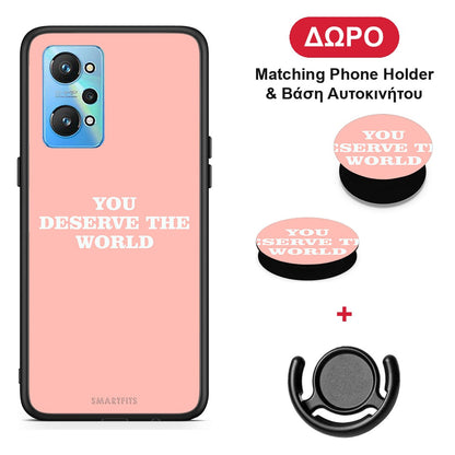 You Deserve The World - Realme GT Neo 2 θήκη + Δώρο Phone Holder & Βάση Αυτοκινήτου