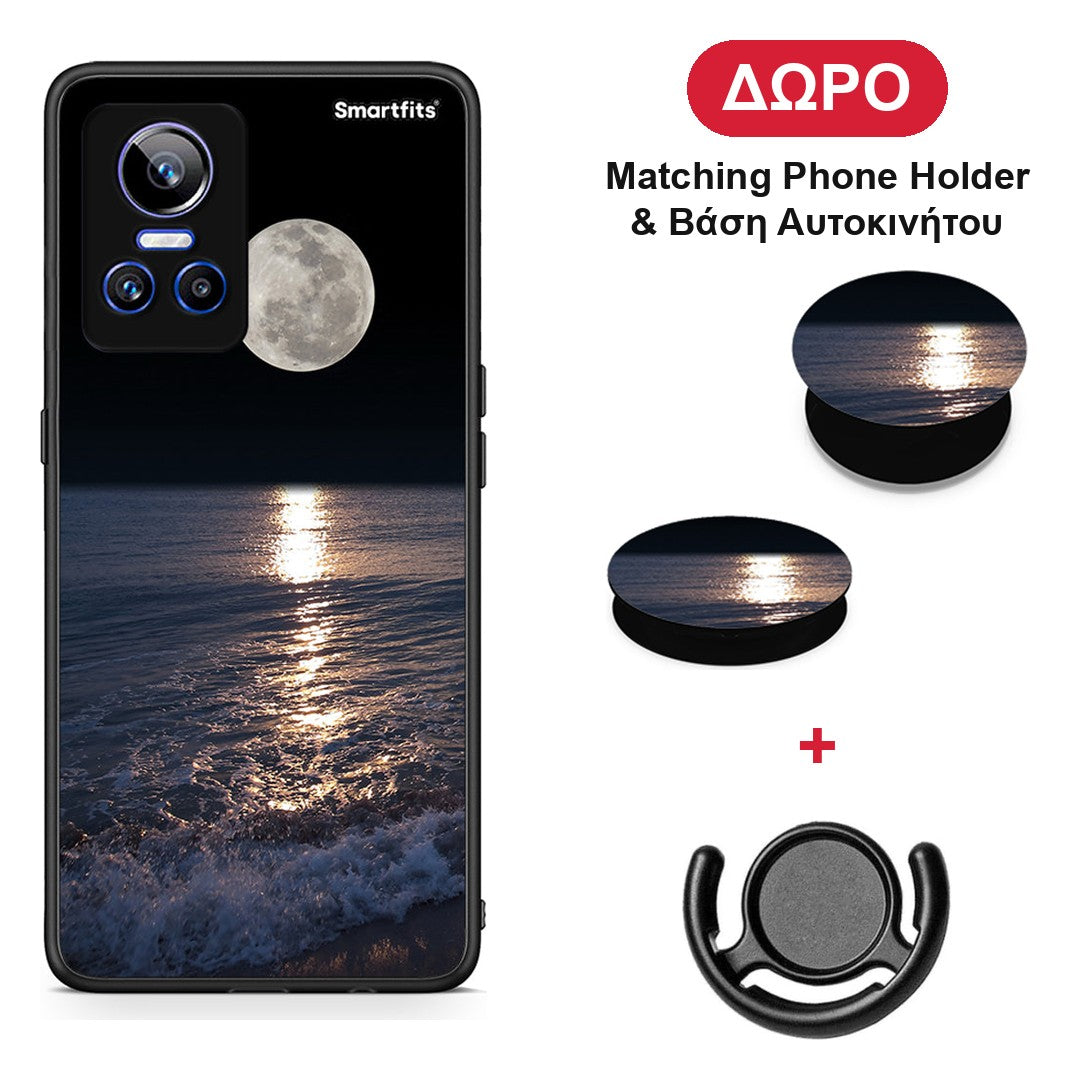 Landscape Moon - Realme GT Neo 3 θήκη + Δώρο Phone Holder & Βάση Αυτοκινήτου