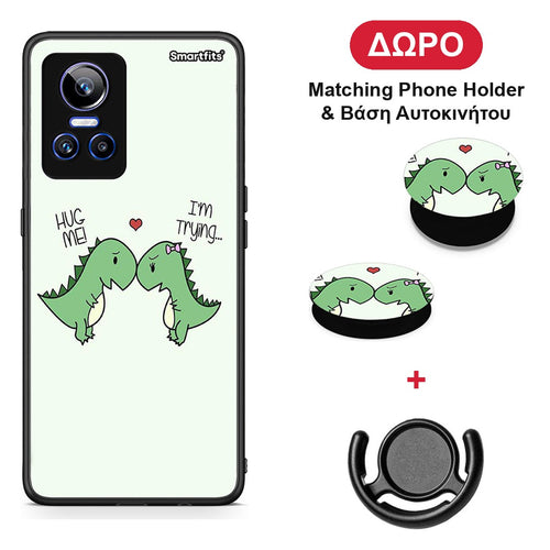 Valentine Rex - Realme GT Neo 3 θήκη + Δώρο Phone Holder & Βάση Αυτοκινήτου