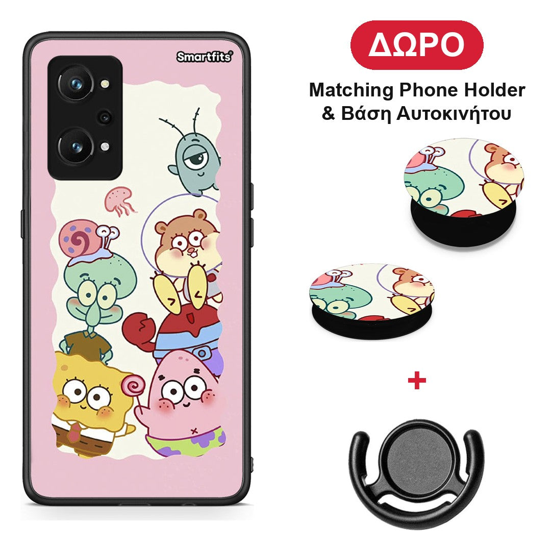 Cute Companion - Realme GT Neo 3T θήκη + Δώρο Phone Holder & Βάση Αυτοκινήτου