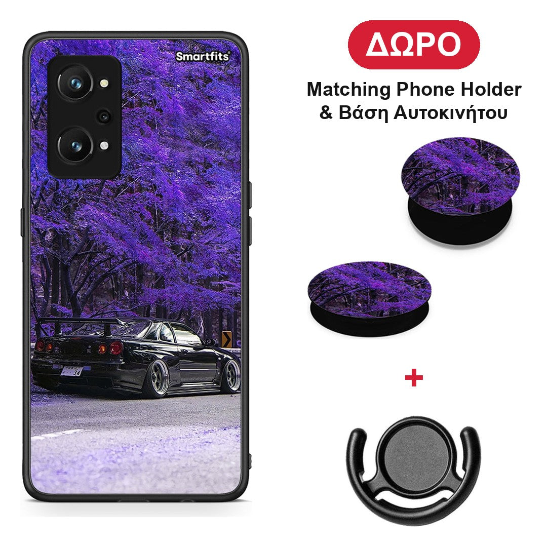 Super Car - Realme GT Neo 3T θήκη + Δώρο Phone Holder & Βάση Αυτοκινήτου