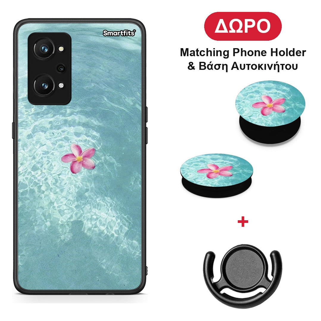 Water Flower - Realme GT Neo 3T θήκη + Δώρο Phone Holder & Βάση Αυτοκινήτου