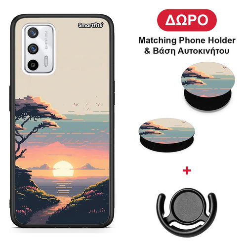 Pixel Sunset - Realme GT θήκη + Δώρο Phone Holder & Βάση Αυτοκινήτου