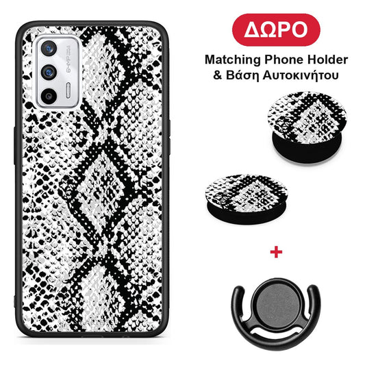 Animal White Snake - Realme GT θήκη + Δώρο Phone Holder & Βάση Αυτοκινήτου
