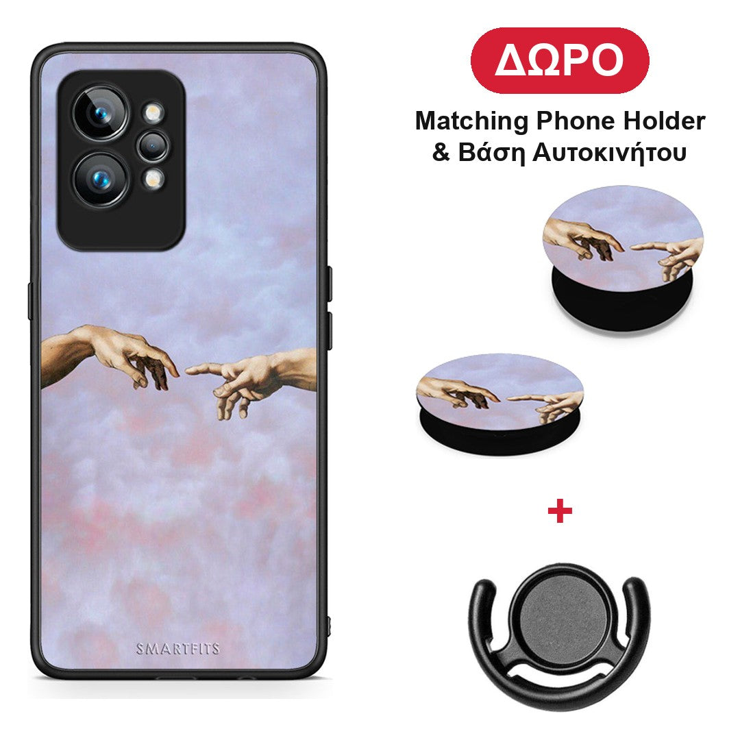 Adam Hand - Realme GT2 θήκη + Δώρο Phone Holder & Βάση Αυτοκινήτου