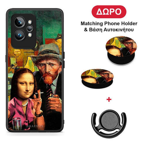 Funny Art - Realme GT2 θήκη + Δώρο Phone Holder & Βάση Αυτοκινήτου