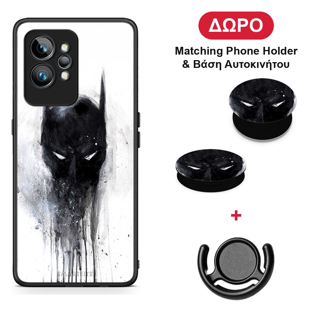 Hero Paint Bat - Realme GT2 θήκη + Δώρο Phone Holder & Βάση Αυτοκινήτου