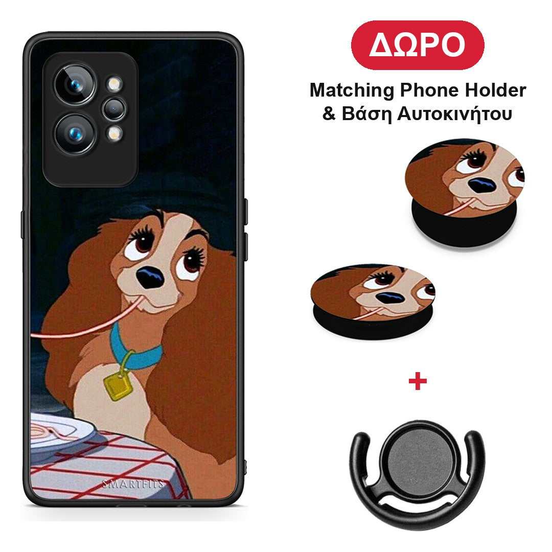 Lady And Tramp 2 - Realme GT2 θήκη + Δώρο Phone Holder & Βάση Αυτοκινήτου