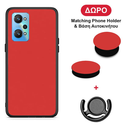 Poppy Red - Realme GT2 θήκη + Δώρο Phone Holder & Βάση Αυτοκινήτου