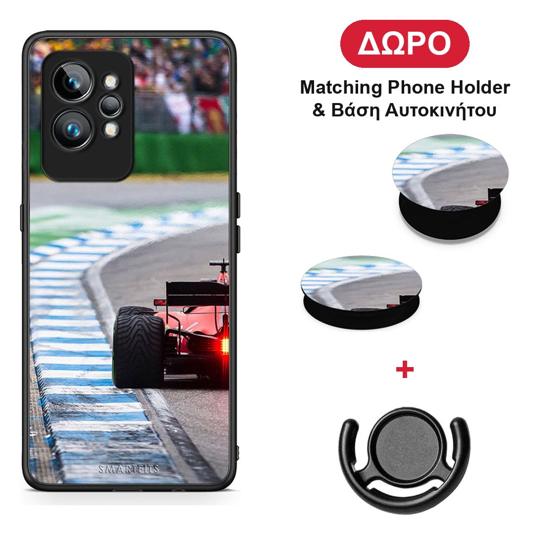 Racing Vibes - Realme GT2 θήκη + Δώρο Phone Holder & Βάση Αυτοκινήτου