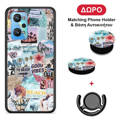Summer Vibes - Realme GT2 θήκη + Δώρο Phone Holder & Βάση Αυτοκινήτου