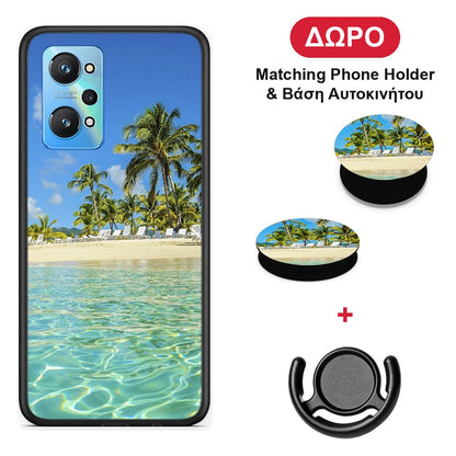 Tropical Vibes - Realme GT2 θήκη + Δώρο Phone Holder & Βάση Αυτοκινήτου