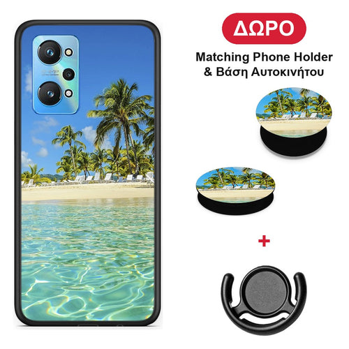 Tropical Vibes - Realme GT2 θήκη + Δώρο Phone Holder & Βάση Αυτοκινήτου