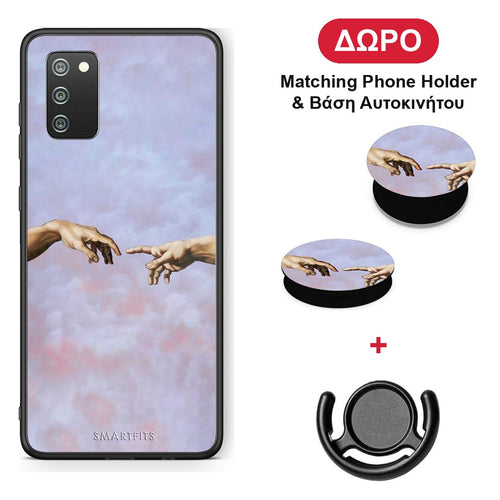 Adam Hand - Samsung Galaxy A02s / M02s / F02s θήκη + Δώρο Phone Holder & Βάση Αυτοκινήτου