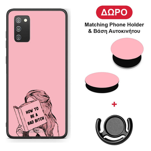 Bad Bitch - Samsung Galaxy A02s / M02s / F02s θήκη + Δώρο Phone Holder & Βάση Αυτοκινήτου