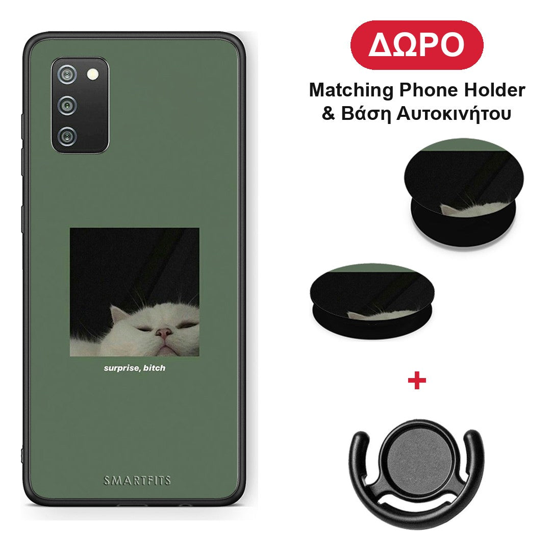 Bitch Surprise - Samsung Galaxy A02s / M02s / F02s θήκη + Δώρο Phone Holder & Βάση Αυτοκινήτου