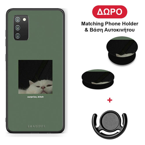 Bitch Surprise - Samsung Galaxy A02s / M02s / F02s θήκη + Δώρο Phone Holder & Βάση Αυτοκινήτου