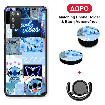 Collage Good Vibes - Samsung Galaxy A02s / M02s / F02s θήκη + Δώρο Phone Holder & Βάση Αυτοκινήτου