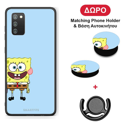 Friends Bob - Samsung Galaxy A02s / M02s / F02s θήκη + Δώρο Phone Holder & Βάση Αυτοκινήτου