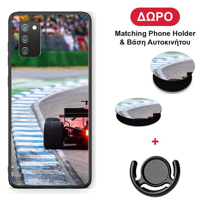 Racing Vibes - Samsung Galaxy A02s / M02s / F02s θήκη + Δώρο Phone Holder & Βάση Αυτοκινήτου