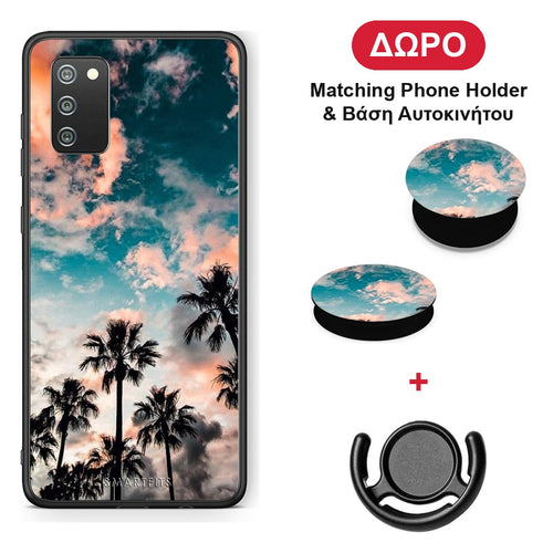 Summer Sky - Samsung Galaxy A02s / M02s / F02s θήκη + Δώρο Phone Holder & Βάση Αυτοκινήτου