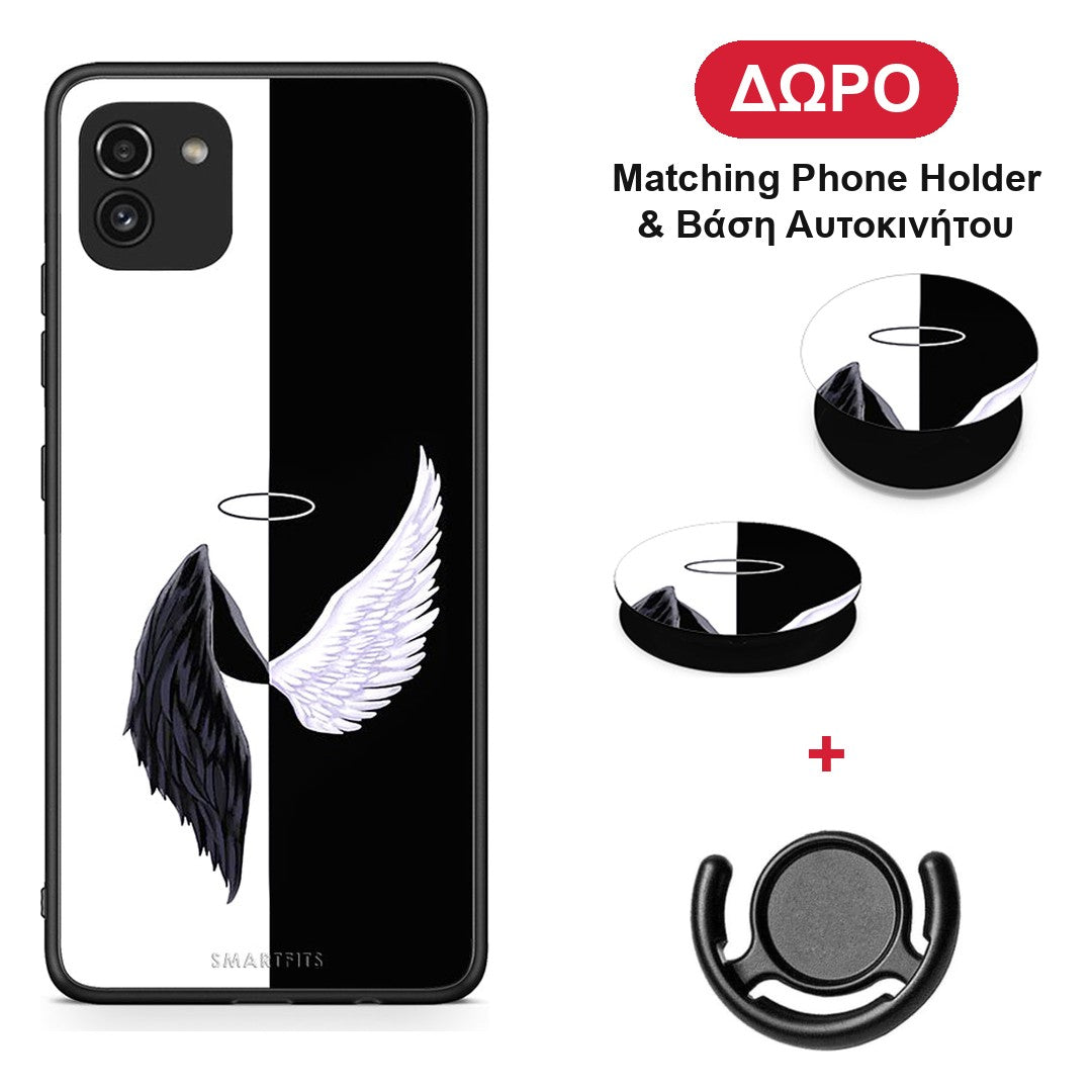 Angels Demons - Samsung Galaxy A03 θήκη + Δώρο Phone Holder & Βάση Αυτοκινήτου