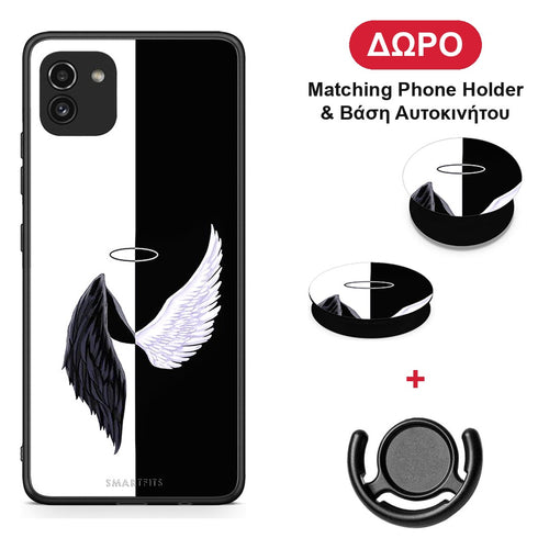 Angels Demons - Samsung Galaxy A03 θήκη + Δώρο Phone Holder & Βάση Αυτοκινήτου