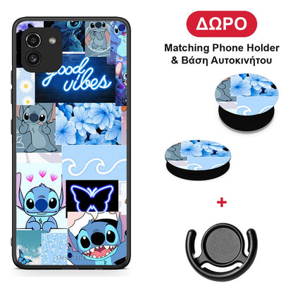 Collage Good Vibes - Samsung Galaxy A03 θήκη + Δώρο Phone Holder & Βάση Αυτοκινήτου