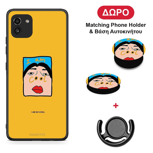 So Cool - Samsung Galaxy A03 θήκη + Δώρο Phone Holder & Βάση Αυτοκινήτου