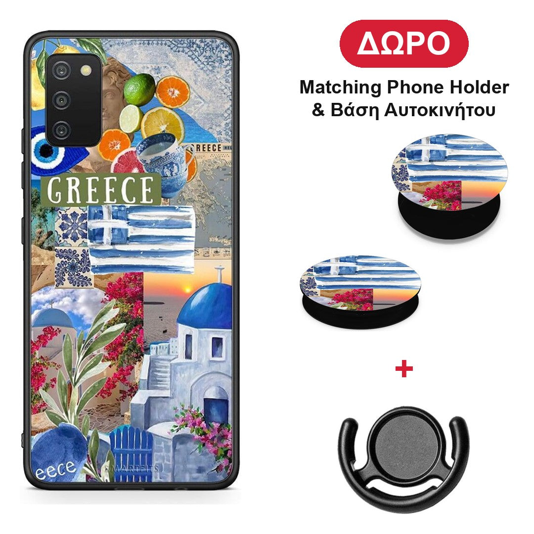 All Greek - Samsung Galaxy A03s θήκη + Δώρο Phone Holder & Βάση Αυτοκινήτου
