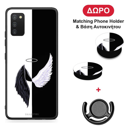 Angels Demons - Samsung Galaxy A03s θήκη + Δώρο Phone Holder & Βάση Αυτοκινήτου